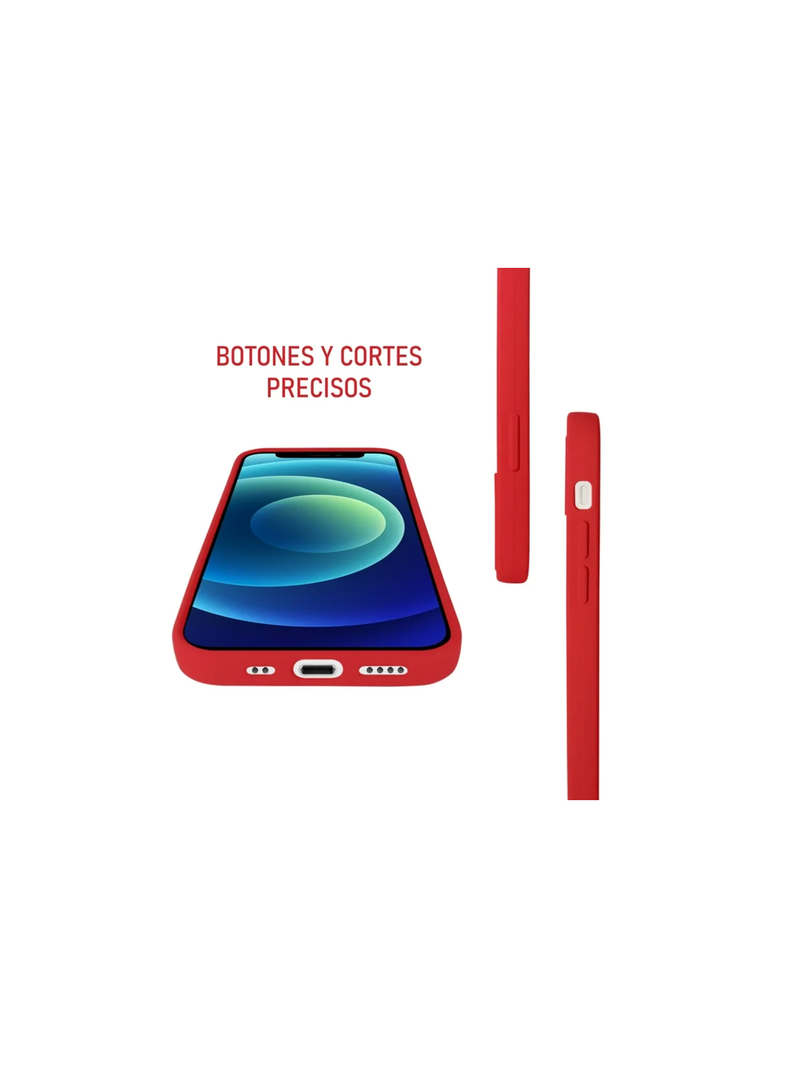 Carcasa Funda Para Motorola Moto E22 / E22I Goma Rojo-3