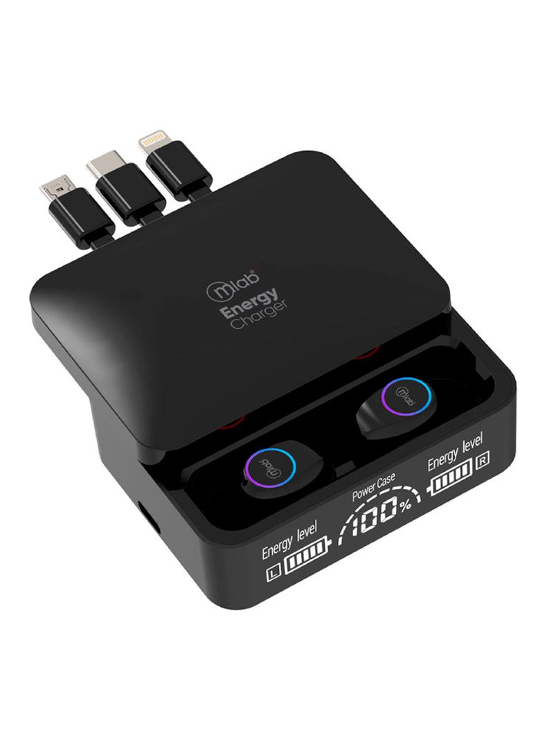 Audifonos Inalambrico Bluetooth Con Powerbank 2000mah Energy-0