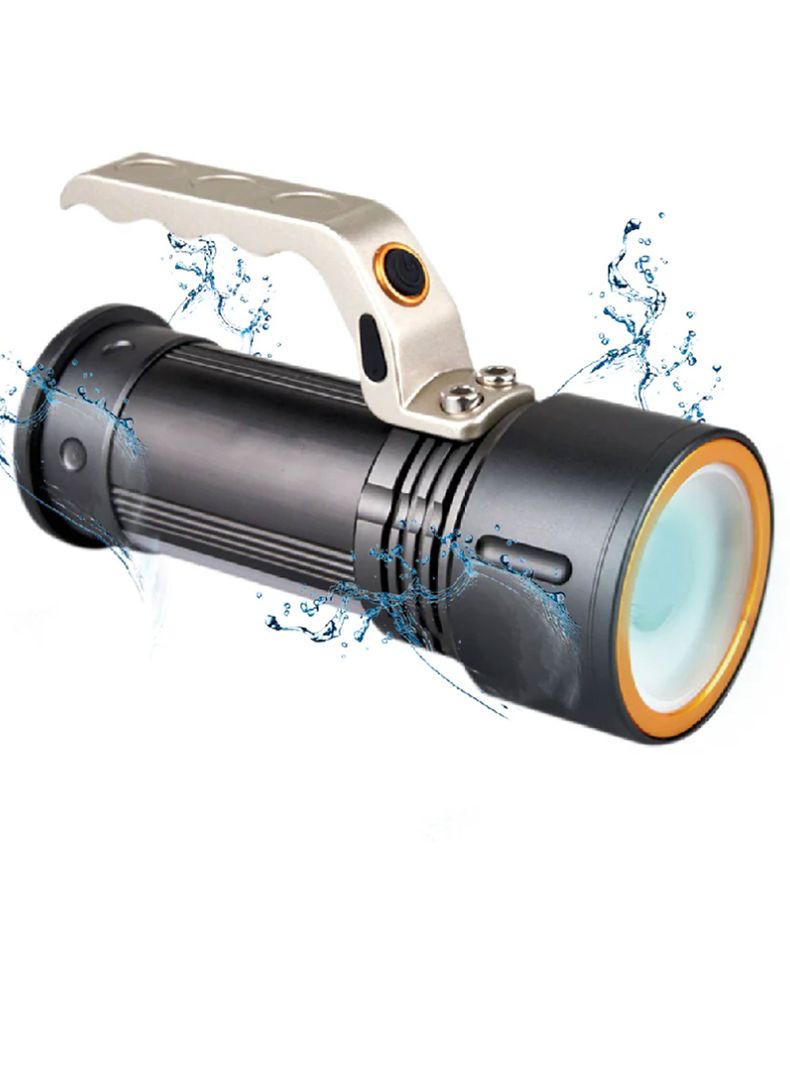 Linterna LED Tactica Doble Iluminacion Recargable 1300Lm Zom-1