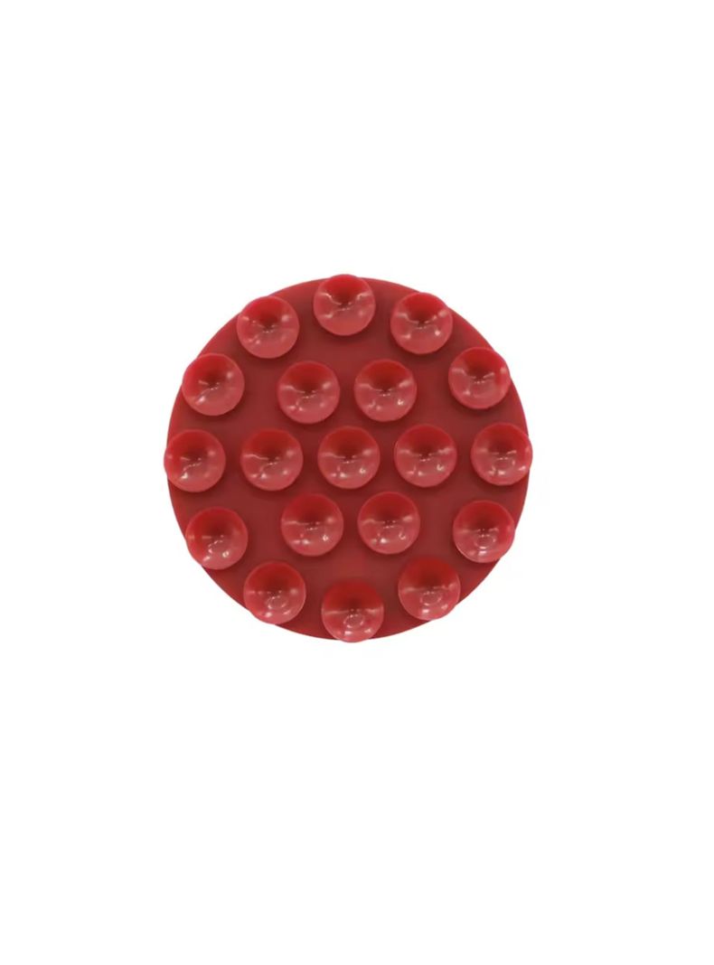 Soporte De Silicona Magnetico Para Carcasa Celular Rojo-1