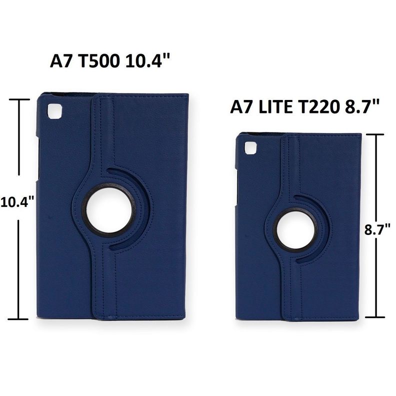 Funda Giratoria Para Tablet Samsung Tab A7 T500 / T505 Verde-5