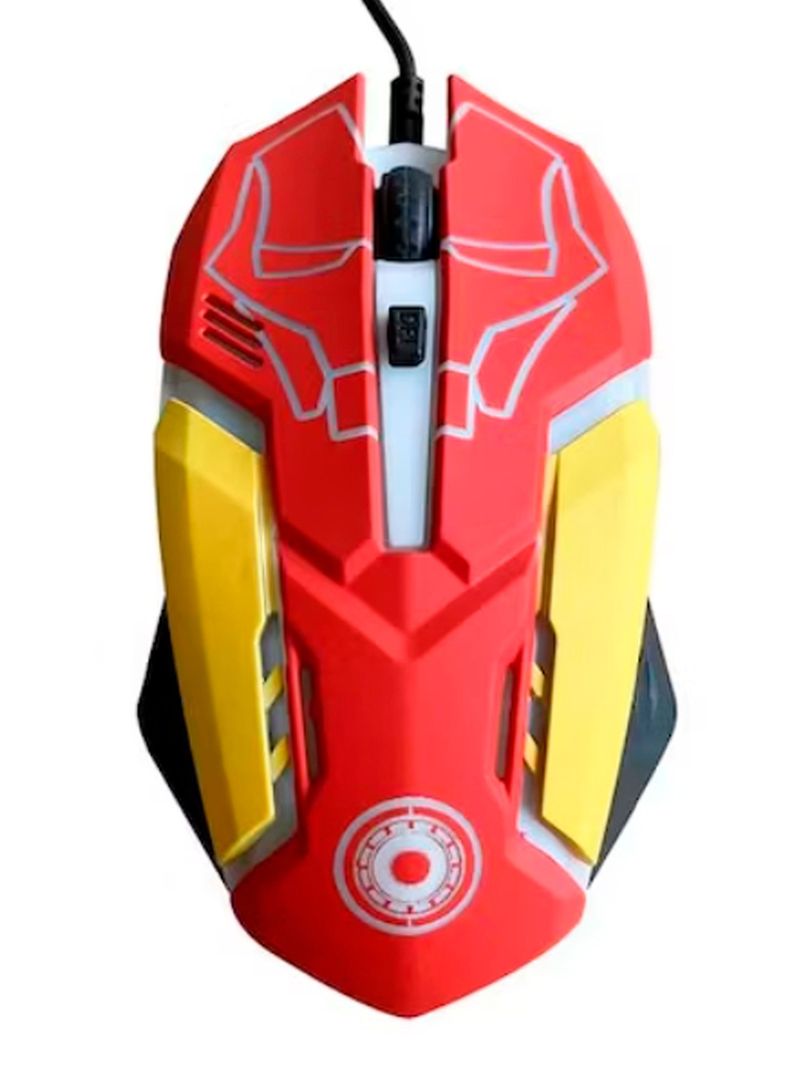 Kit Gamer Marvel Iron Man 3 En 1 Teclado Audifonos Mouse-2
