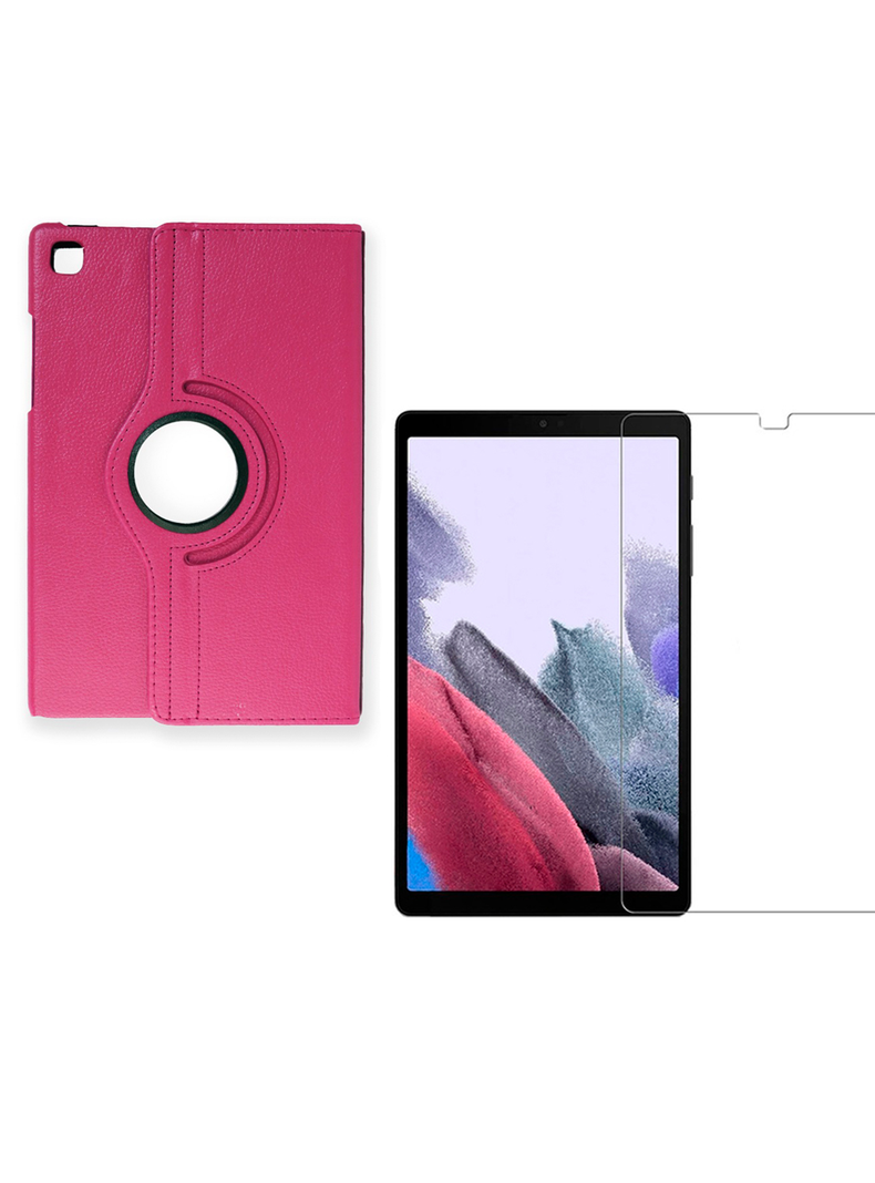 Funda Giratoria + Lamina Para Tablet Tab A8 T290 Fucsia-0