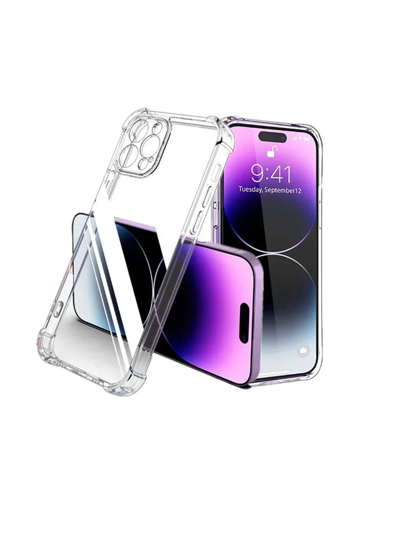 Carcasa Anti golpes Transparente Para iPhone 15 Pro-0
