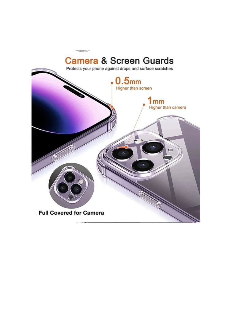Carcasa Anti golpes Transparente Para iPhone 15 Pro-3