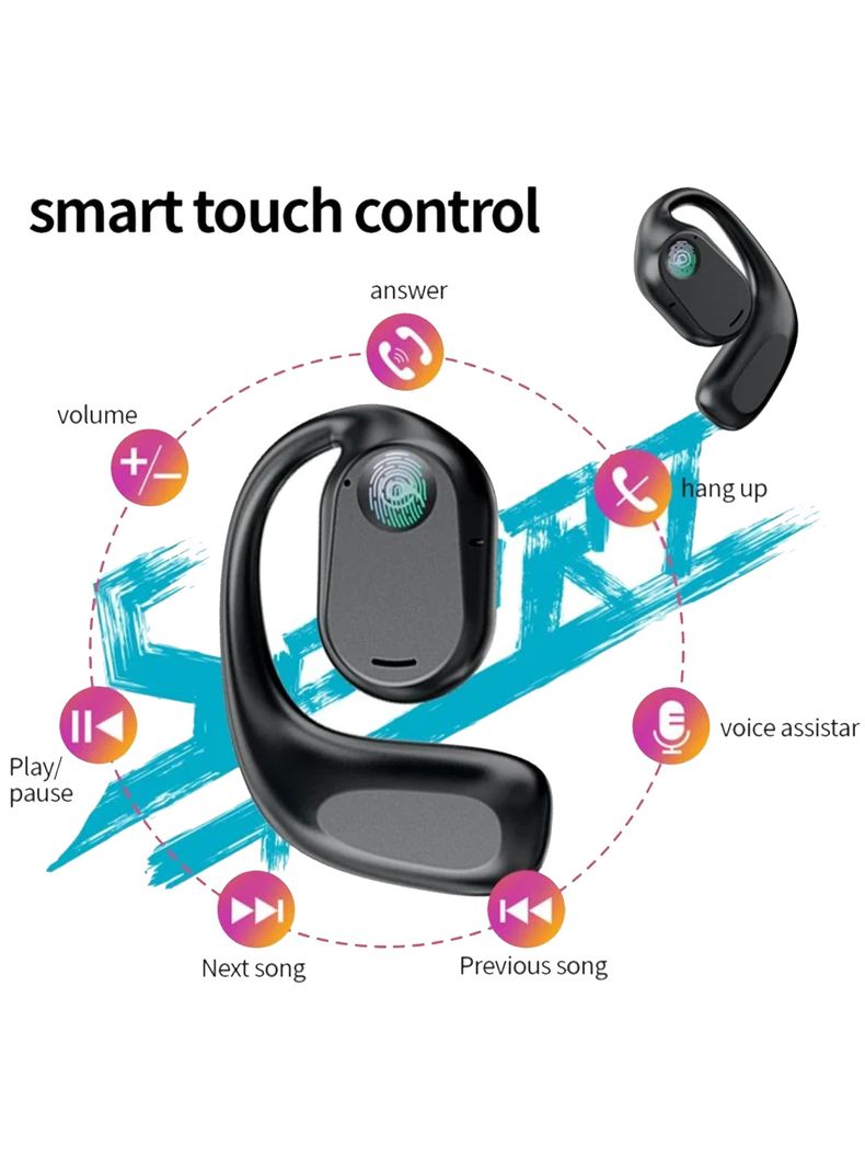 Audifonos Inalámbrico Bluetooth Runner Clip En Oreja-4
