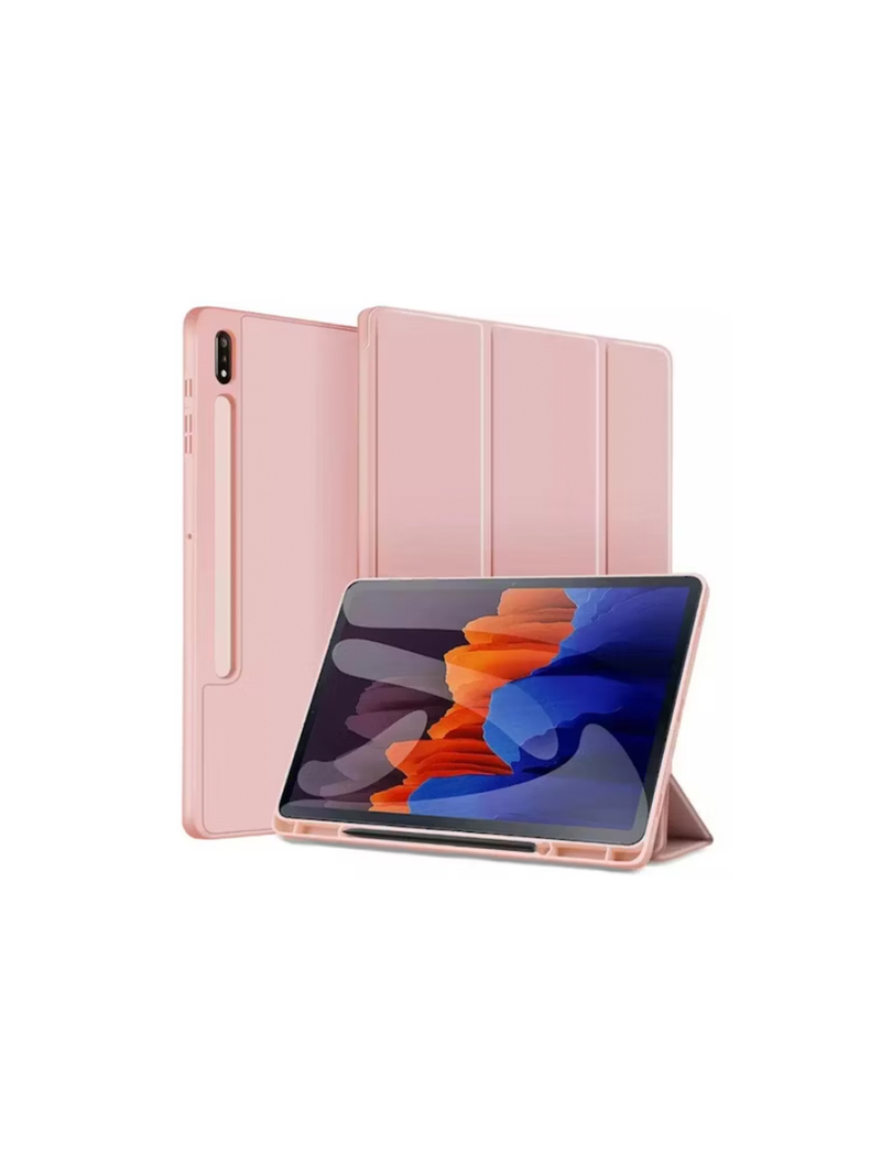 Funda Smart Cover Para Tab Samsung S9 Fe + Plus Rosado-0