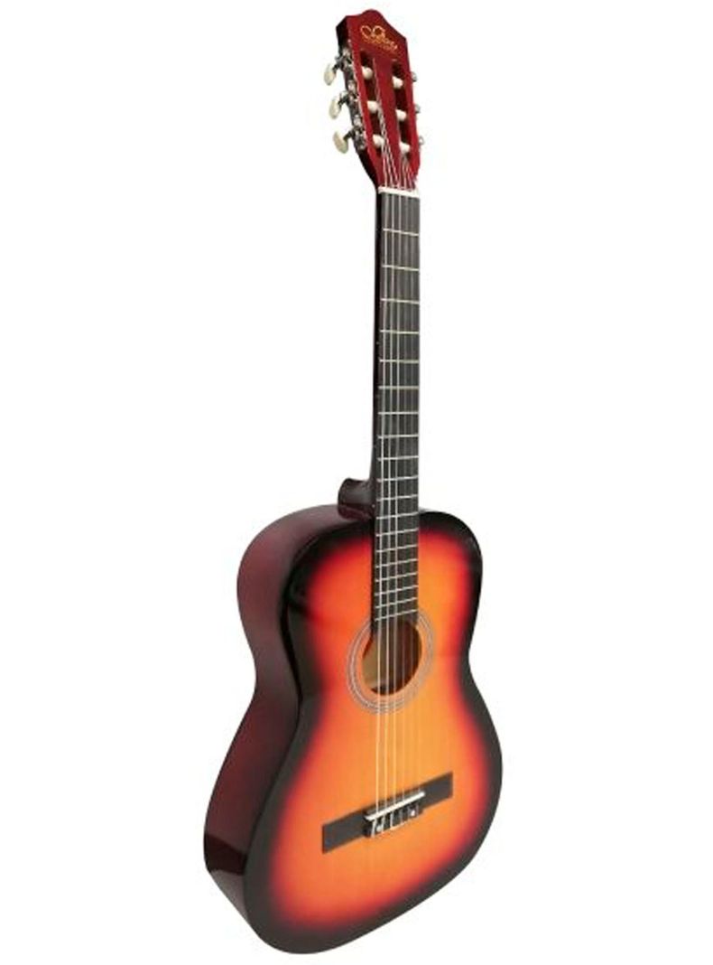 Guitarra Clasica 34 Pulg Sevillana Acabado De Madera Sunburs-1