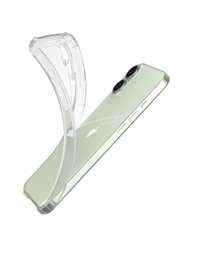 Carcasa Trasparente Para iPhone 16 + Lamina Vidrio-1