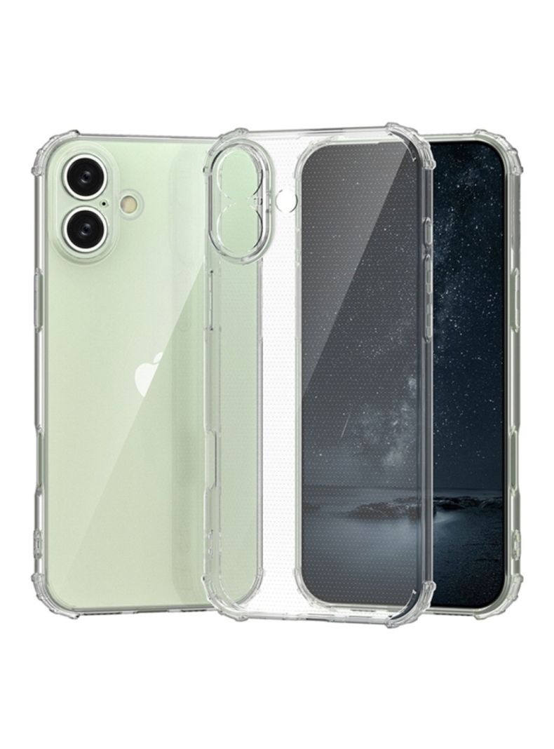 Carcasa Trasparente Para iPhone 16 + Lamina Vidrio-2