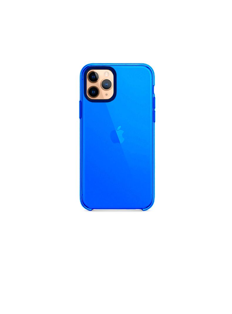 Carcasa Para iPhone 14 Pro Reforzado Fluor Azul-0