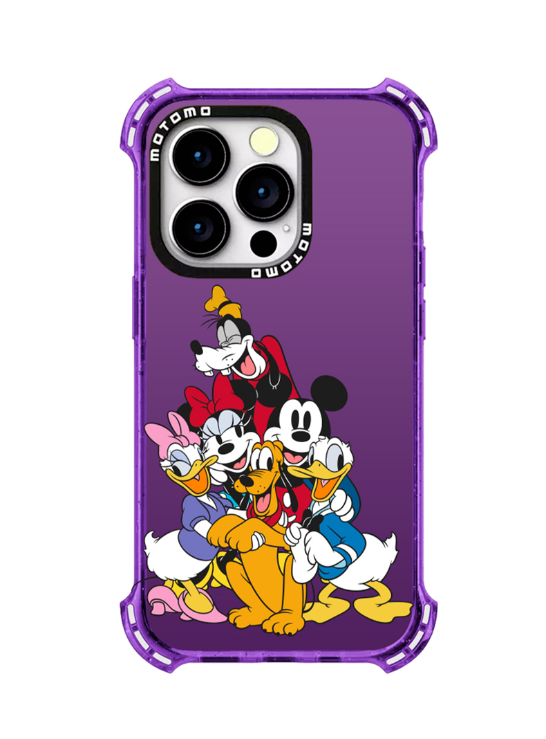 Carcasa Para iPhone 14 Pro Mickey Y Minnie Disney Lila-0