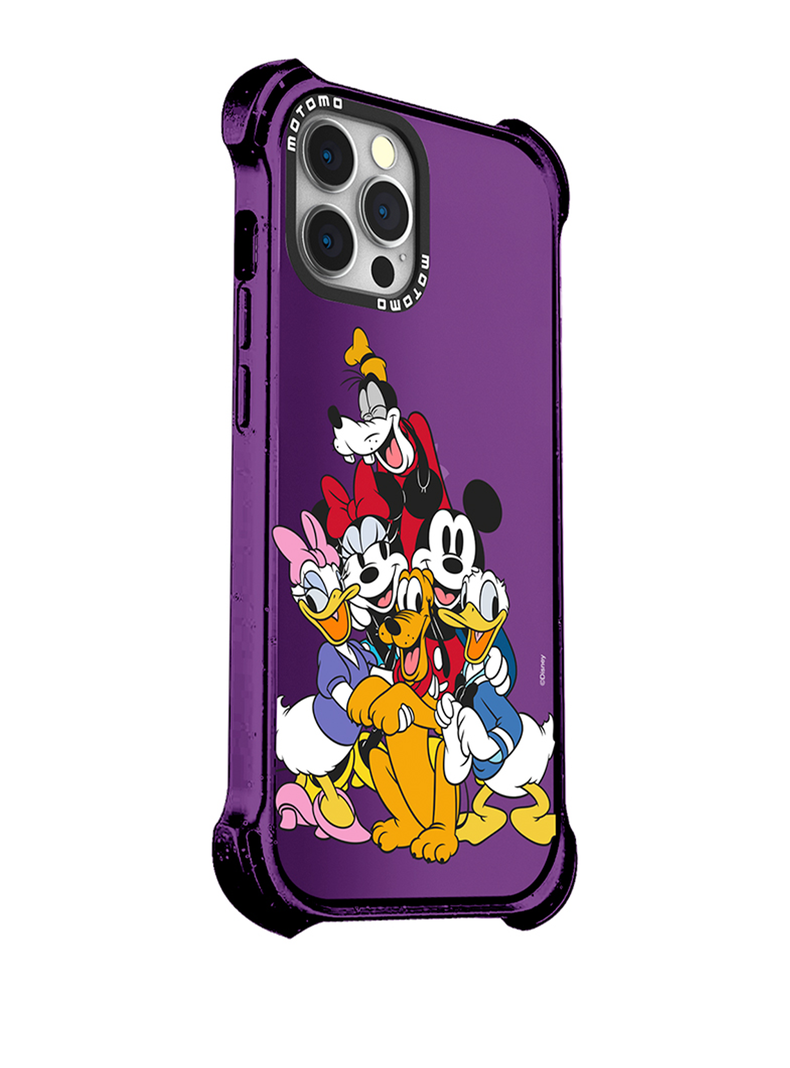 Carcasa Para iPhone 14 Pro Mickey Y Minnie Disney Lila-1
