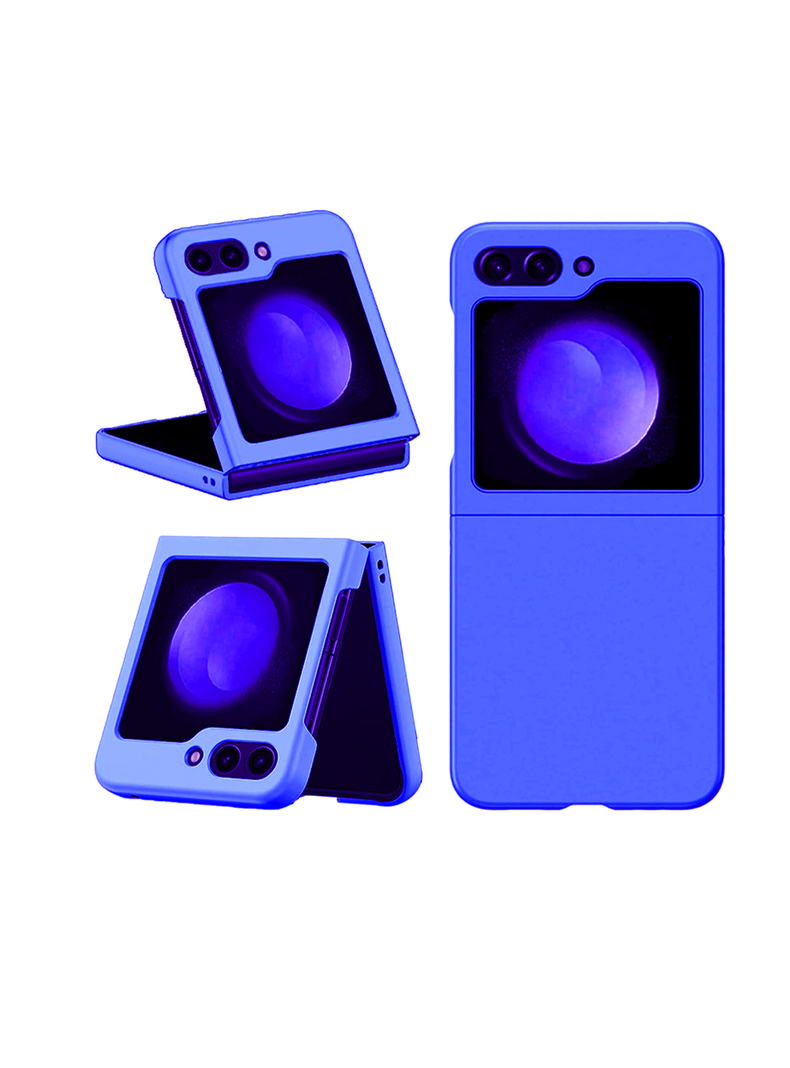 Carcasa Para Samsung Z Flip 5 Goma Azul-0