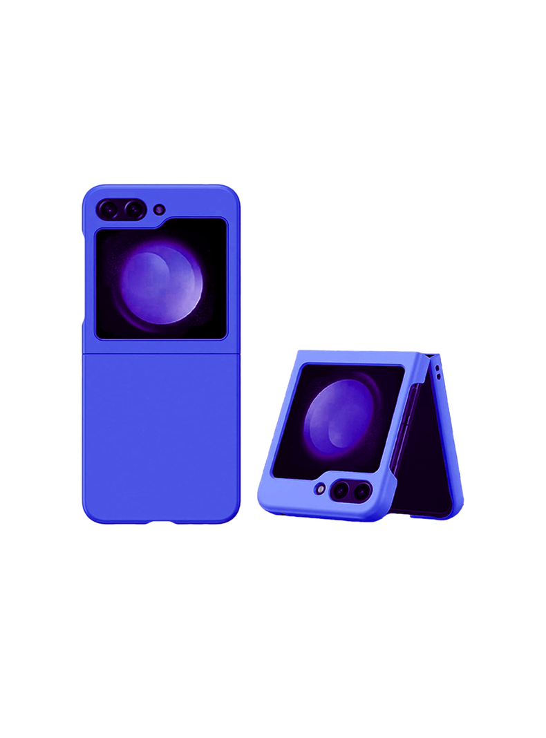 Carcasa Para Samsung Z Flip 5 Goma Azul-2