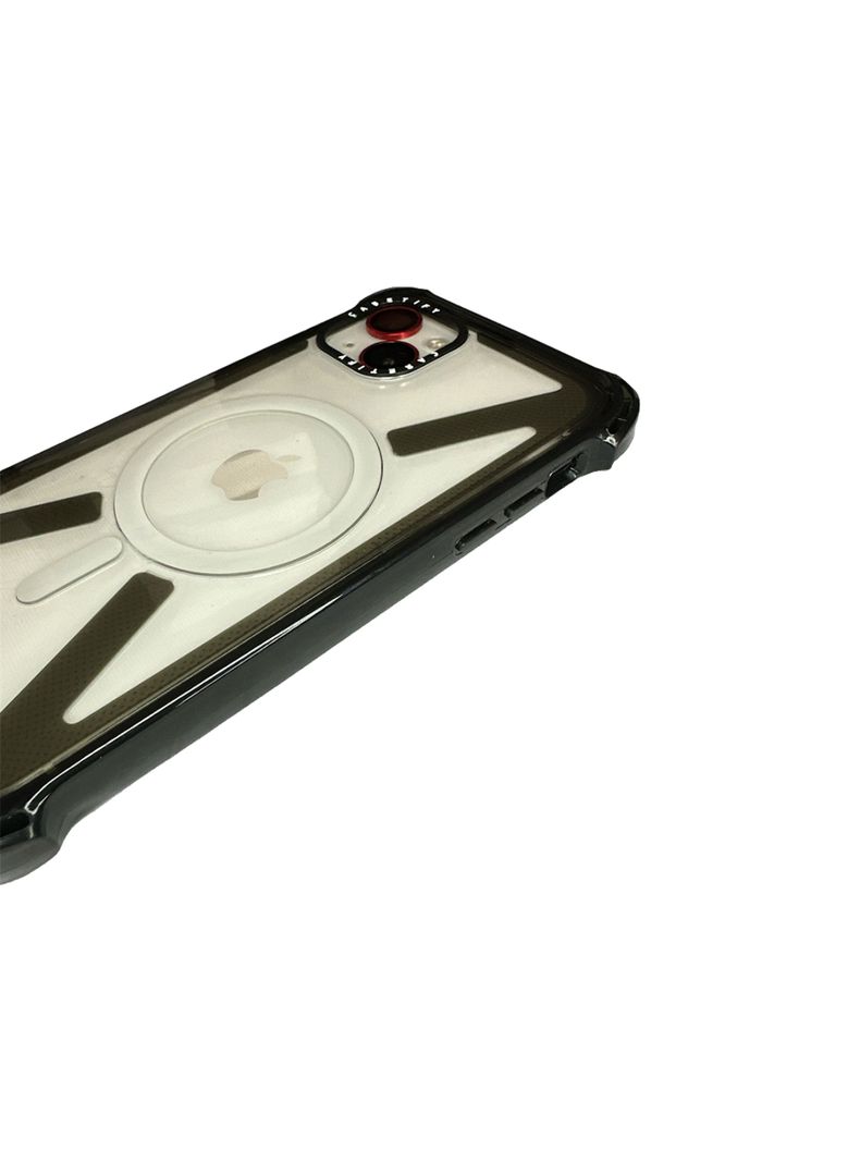 Carcasa Tipo Casefity Magsafe Para iPhone 11 Borde Negro-2