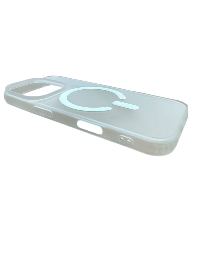 Carcasa Para iPhone 16 Pro Max Matte Magsafe Transparente-1
