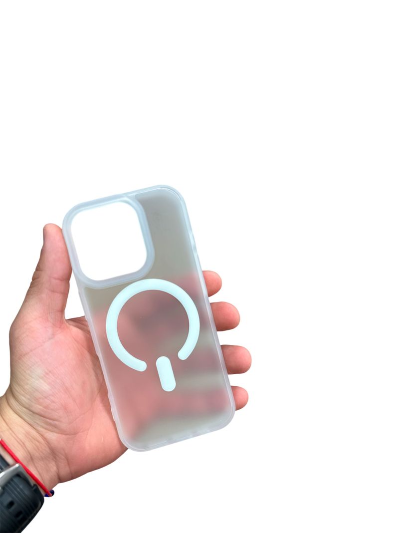 Carcasa Para iPhone 16 Pro Max Matte Magsafe Transparente-2