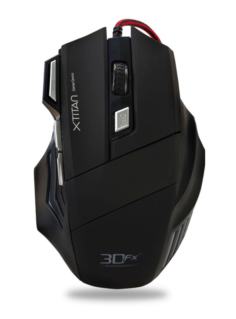 Mouse Gamer 3DFX Xtitan 3200 DPI 07518 Negro-0
