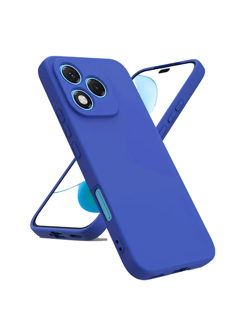 Carcasa Funda Para Honor 400 Lite Goma Colores Azul