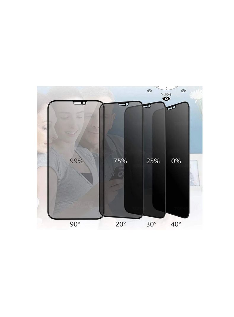 Lamina de Vidrio Templado Antiespia Para iPhone 15 Normal-3