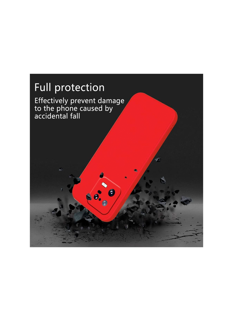 Carcasa Funda Para Xiaomi 13 Pro Goma Rojo-2