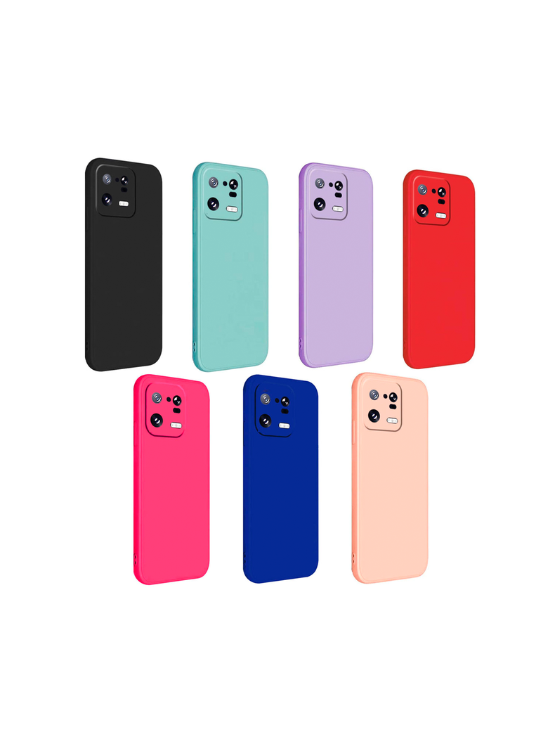 Carcasa Funda Para Xiaomi 13 Pro Goma Rojo-3