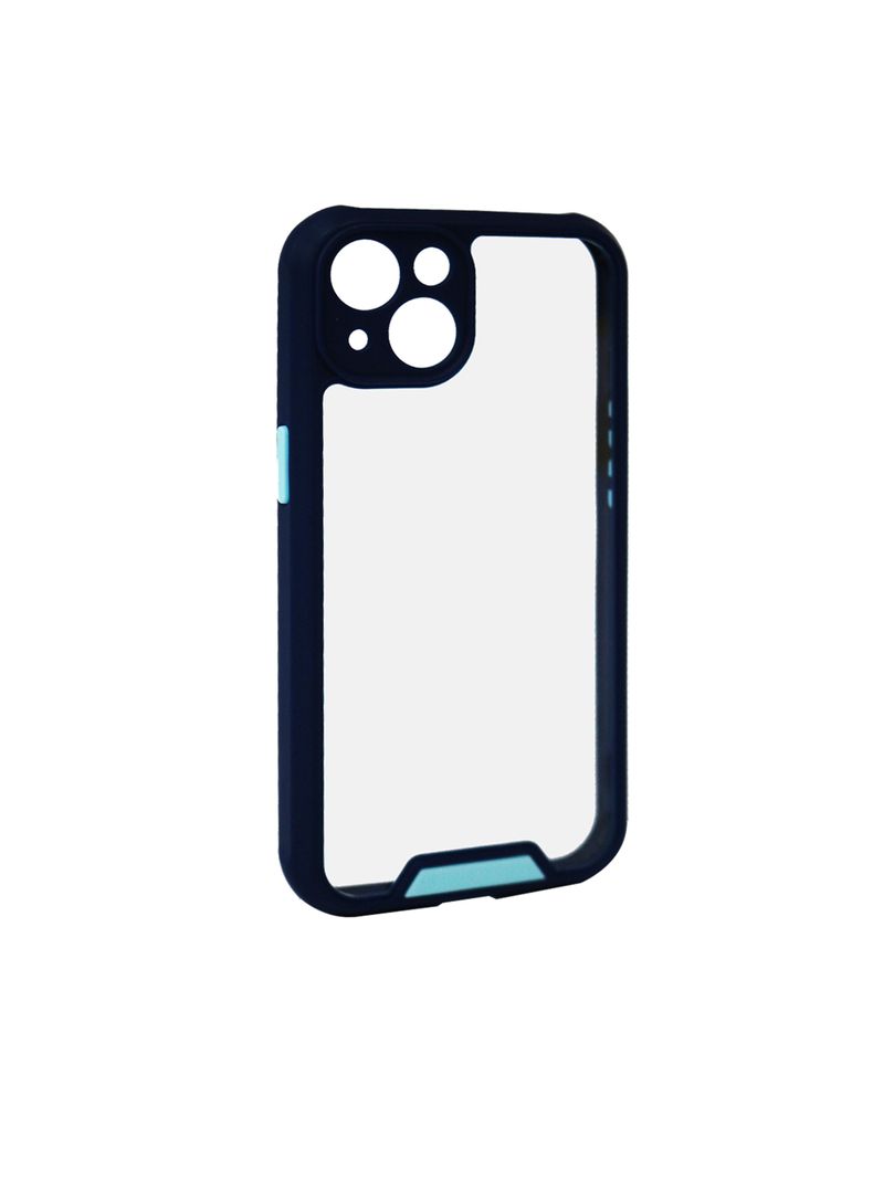 Carcasa Anti-Shock Para iPhone 13 14 Con Protección Azul-0