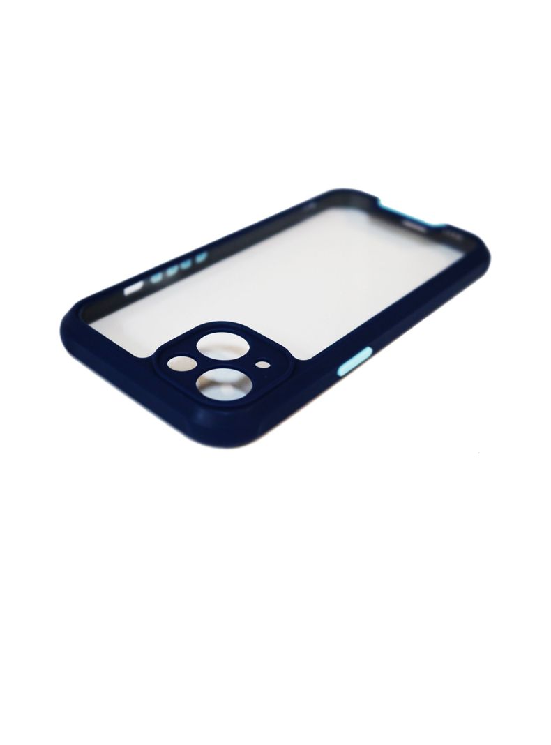 Carcasa Anti-Shock Para iPhone 13 14 Con Protección Azul-1