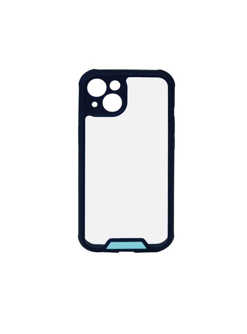 Carcasa Anti-Shock Para iPhone 13 14 Con Protección Azul-3