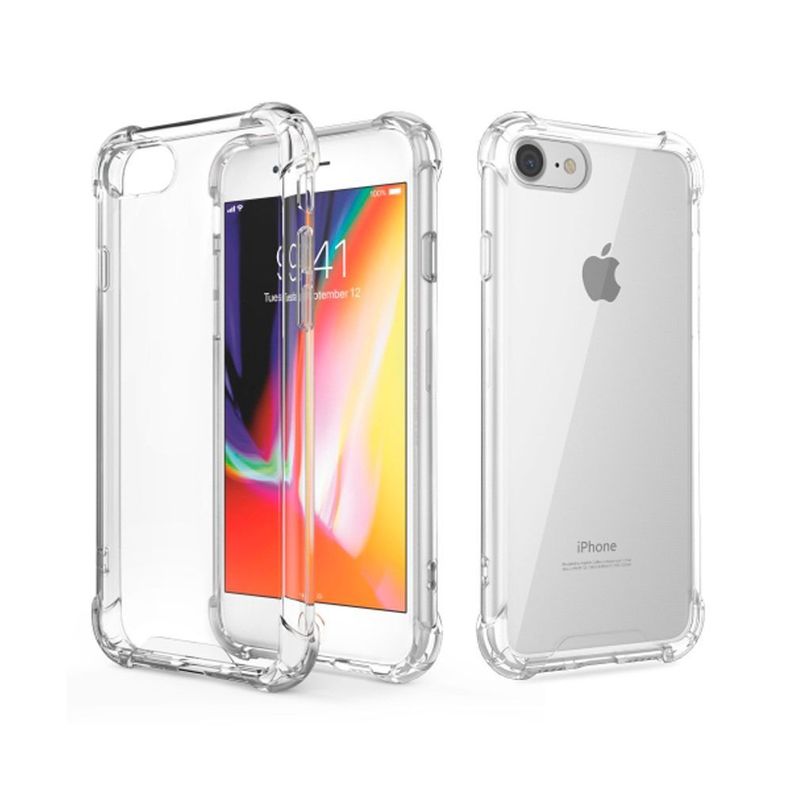 Protector Para iPhone SE 2020 Transparente Reforzado-0