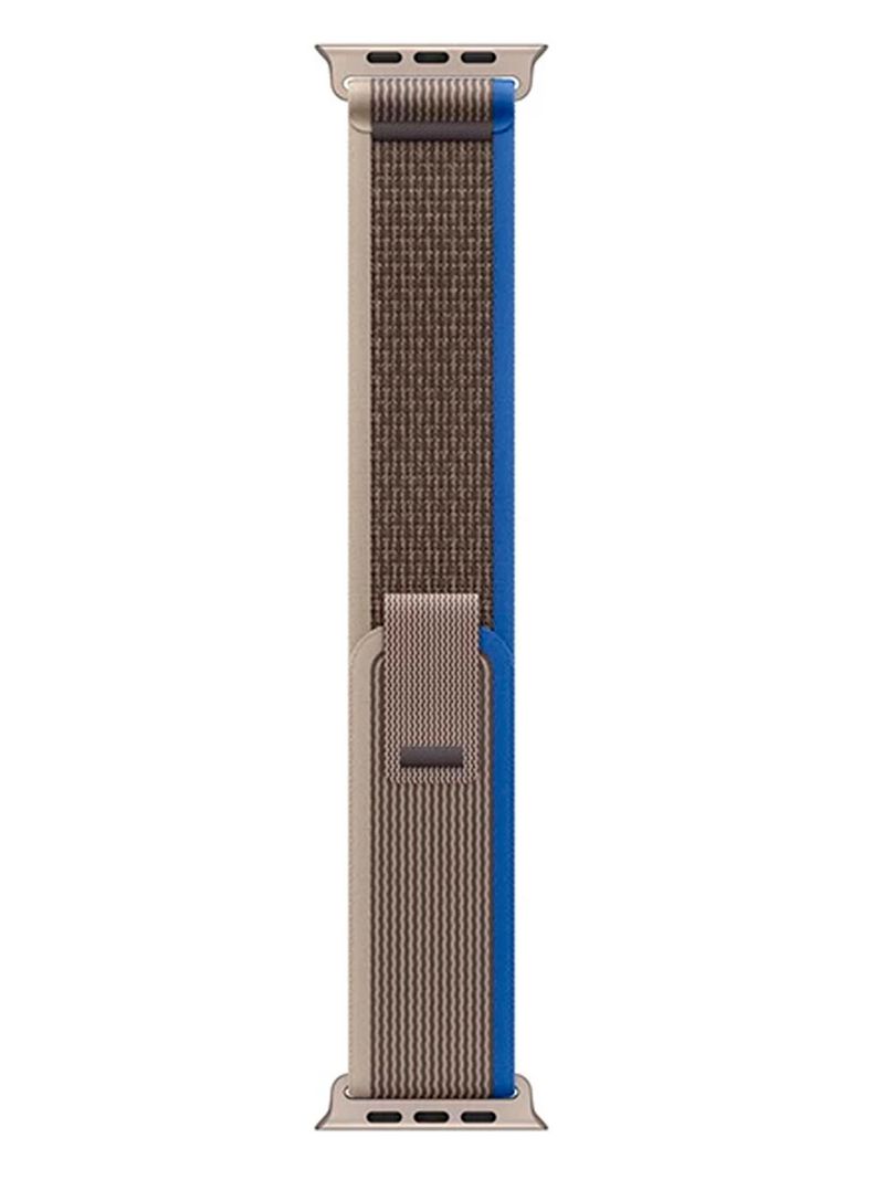 Correa Velcro Compatible Con Apple Watch 42/44 45 49 Azul-1