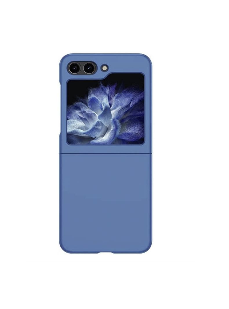 Carcasa Para Samsung Z Flip 5 Goma Azul Oscuro-0