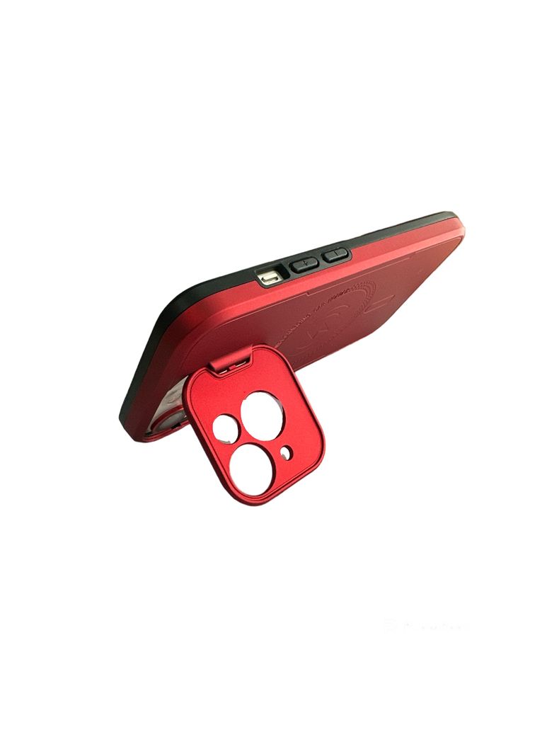 Carcasa Funda Para iPhone 13 14 Magsafe Rojo-1