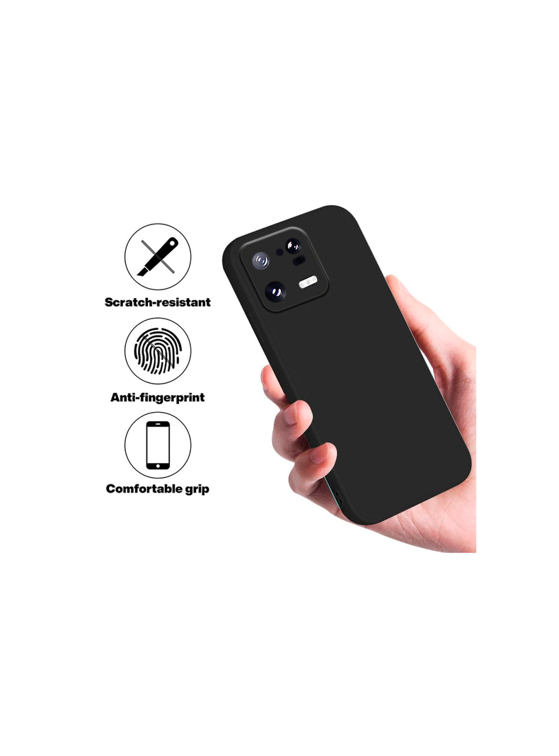 Carcasa Funda Para Xiaomi 13 Pro Goma Negro-1