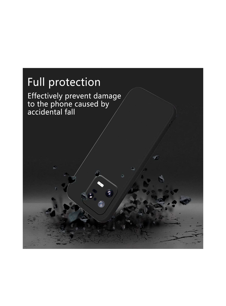 Carcasa Funda Para Xiaomi 13 Pro Goma Negro-3
