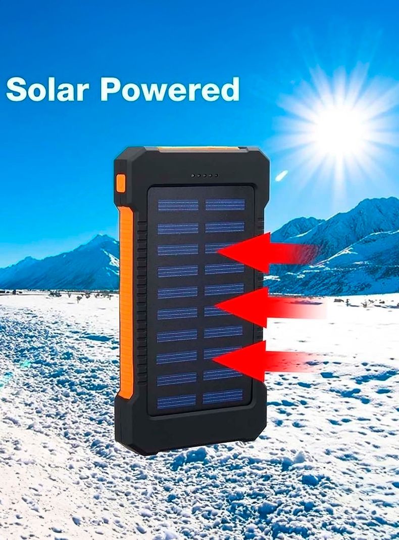 Bateria Externa Cargador Portátil Powerbank 8.000Mah Solar-1