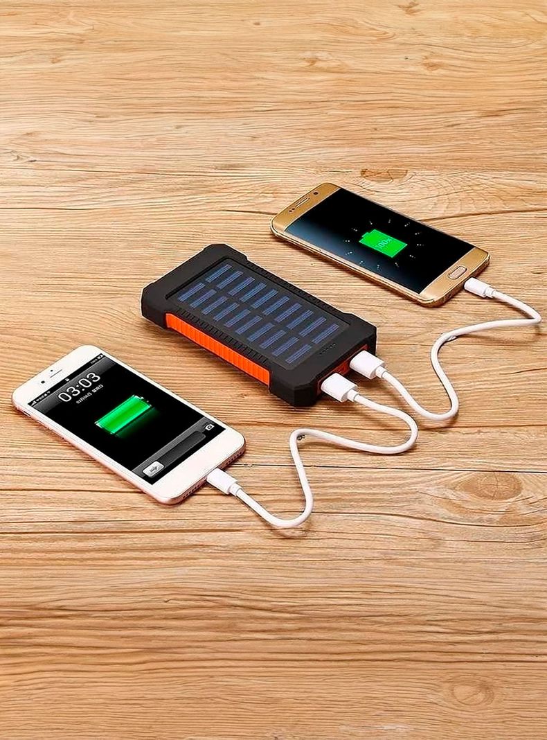 Bateria Externa Cargador Portátil Powerbank 8.000Mah Solar-2