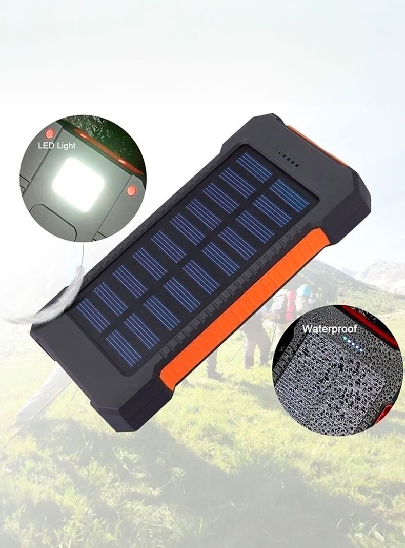 Bateria Externa Cargador Portátil Powerbank 8.000Mah Solar-3