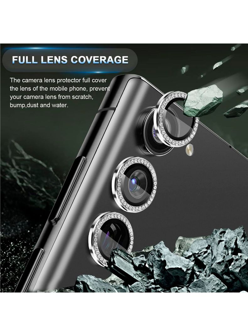 Protector De Lente Camara Para Samsung S24 Diamante Plateado-1