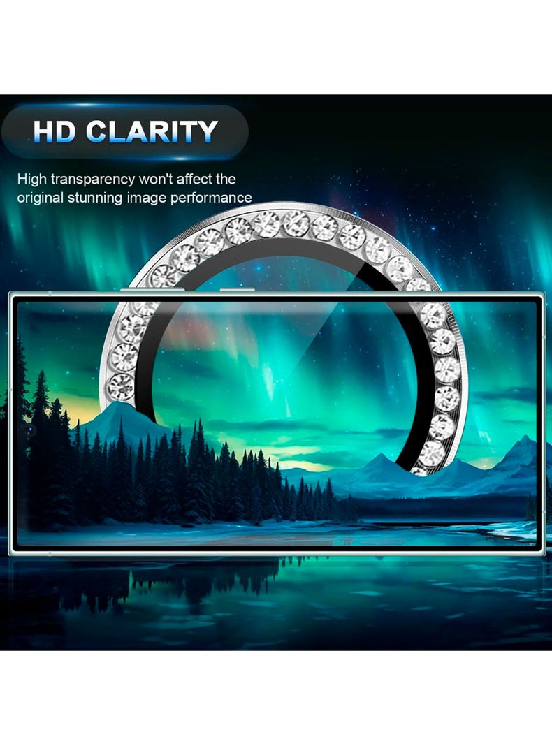 Protector De Lente Camara Para Samsung S24 Diamante Plateado-2