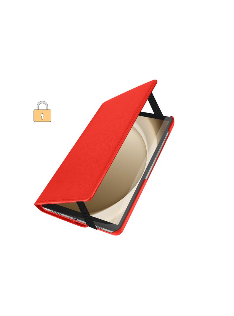 Funda Giratoria 360 Para Samsung A9+ Plus Rojo Lamina Vidrio-3