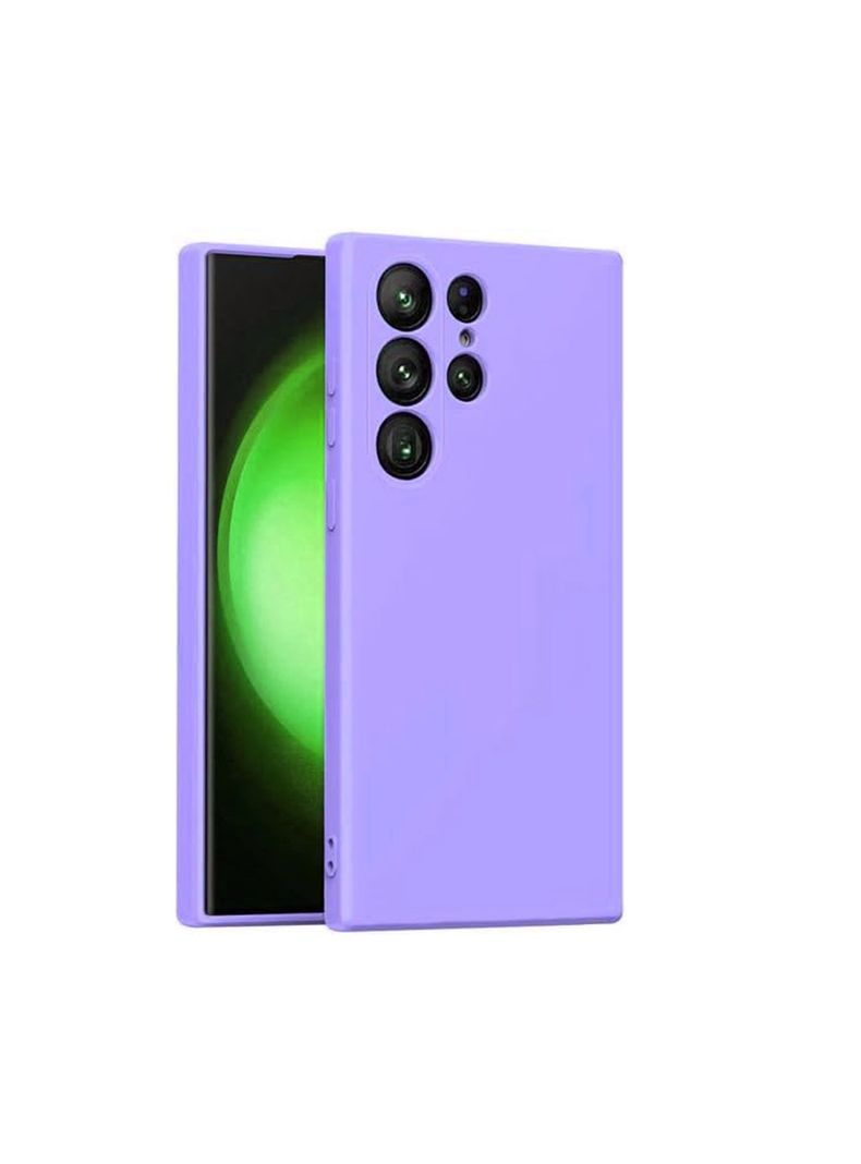Carcasa Para Samsung S24 Ultra Goma Lila-0
