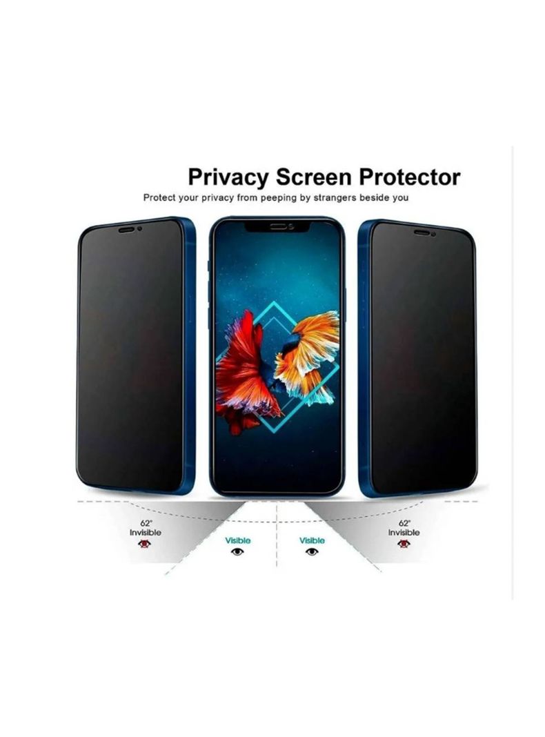Lamina Hidrogel Antiespia Antihuellas Para iPhone 15 Pro Max-3