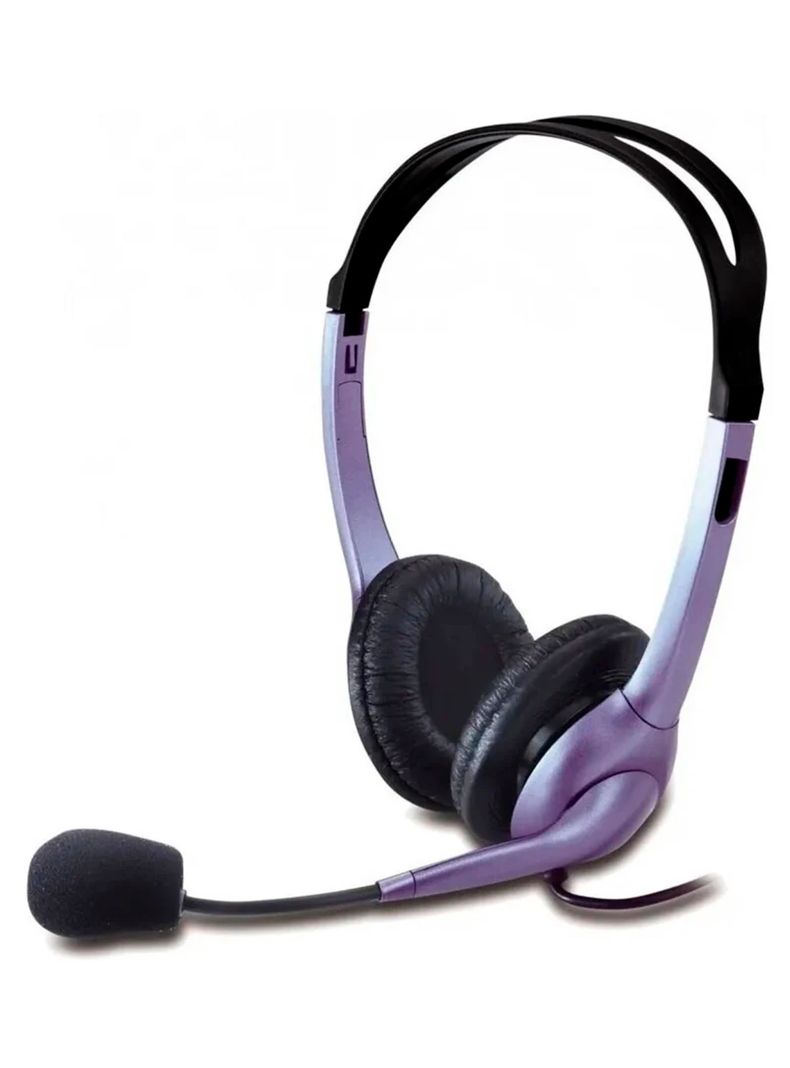 Audifono Con Microfono Cable Conexión Auxiliar Genius HS-04S-0