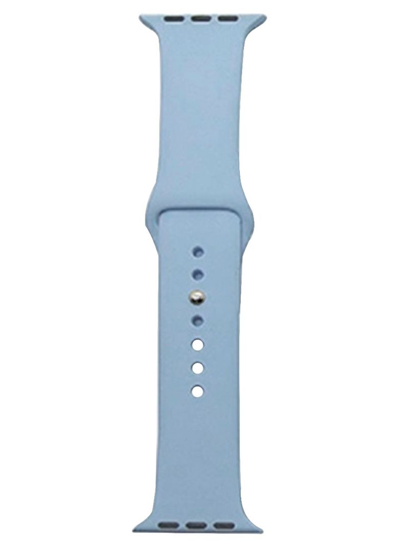 Correa Compatible Con Apple Watch 42mm 44mm 45mm Azul Claro-0