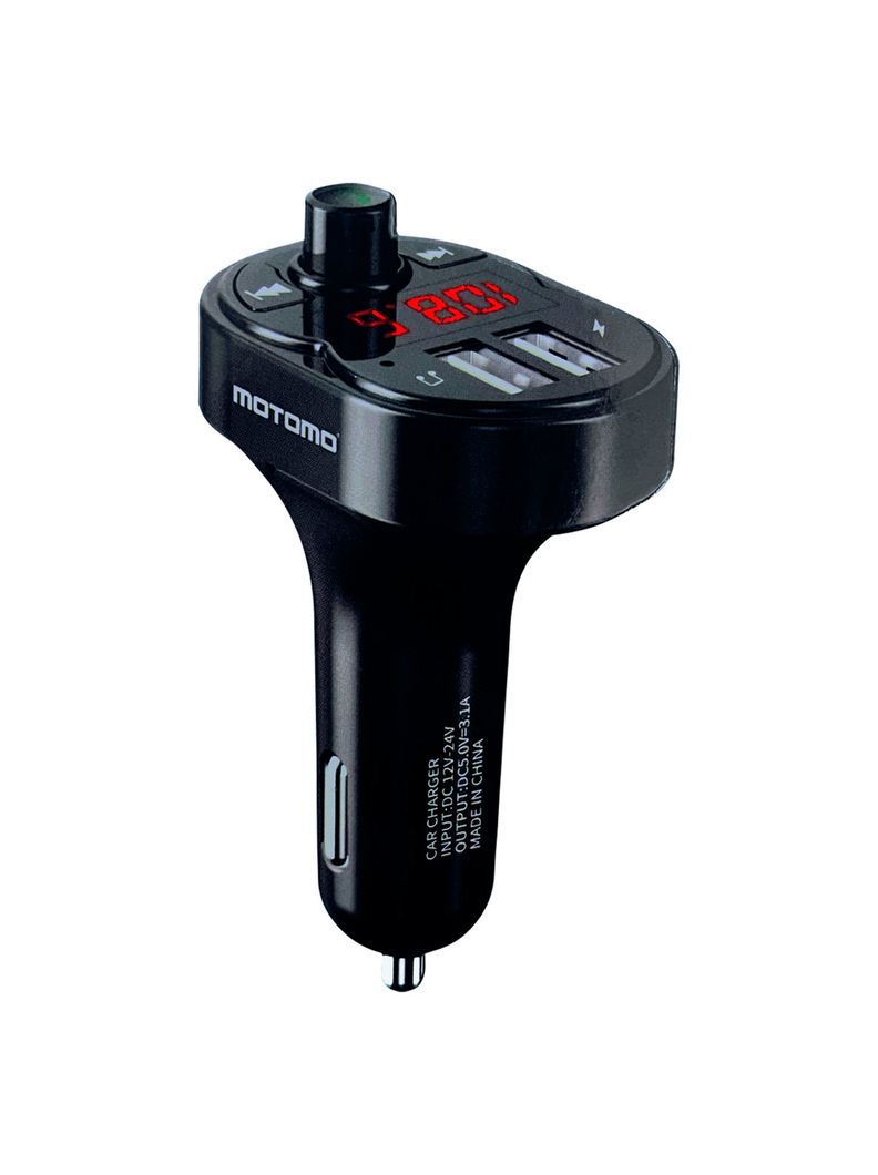 Transmisor de Auto FM Bluetooth Lector De Memoria Y Cargador-0