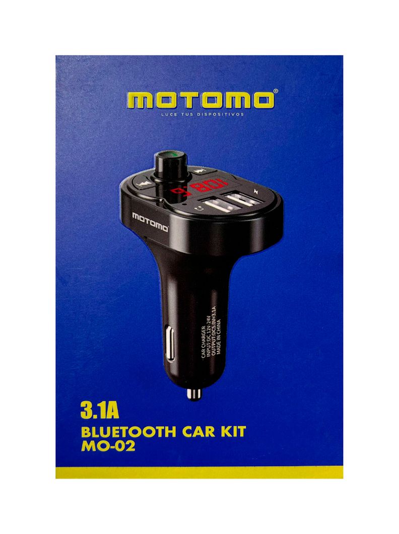 Transmisor de Auto FM Bluetooth Lector De Memoria Y Cargador-2
