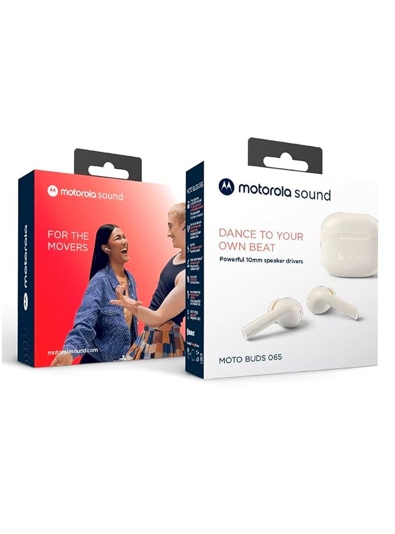 Audifono Inalambrico Bluetooth Motorola Moto Buds 065 Blanco-3