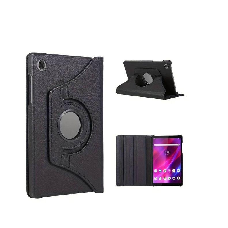 Carcasa Lamina Vidrio Funda Para Tab Samsung A9 8.7 Negro-1